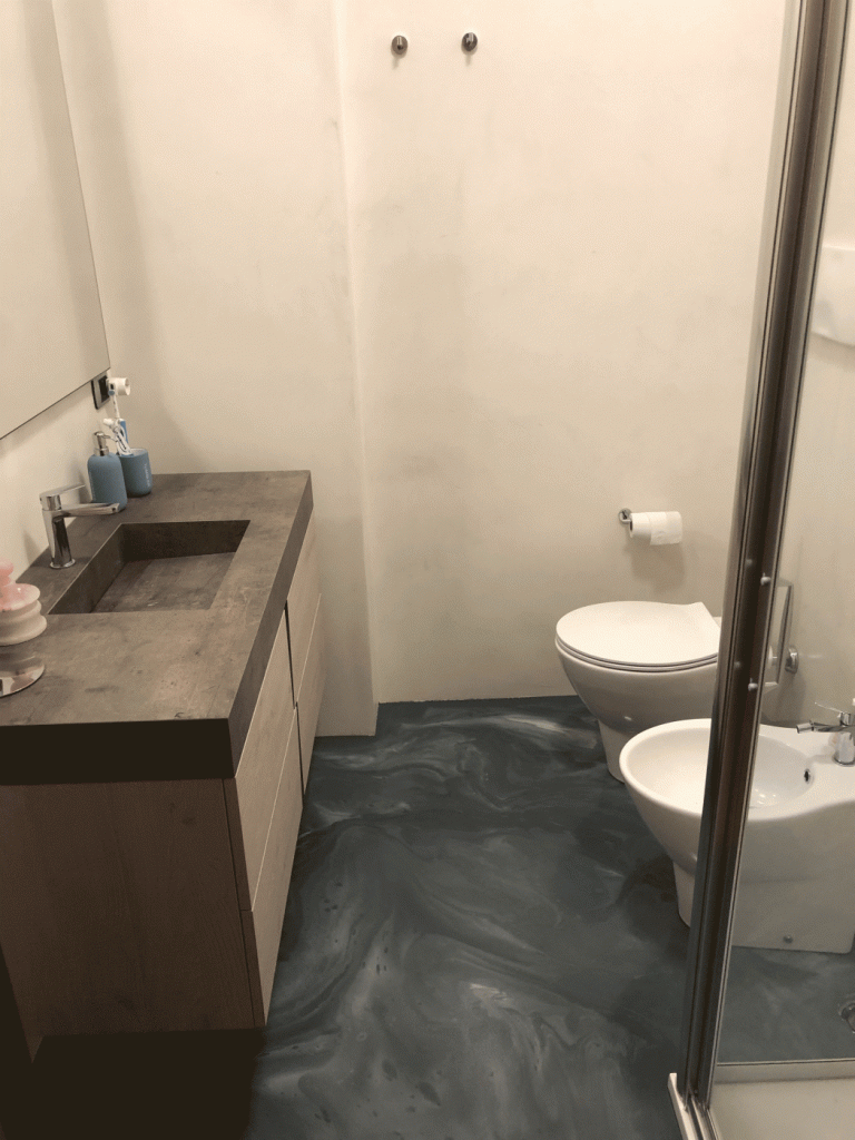 bagno resina autolivellante