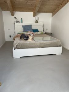 camera da letto microcemnto